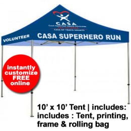 CASA Full Color Premium Aluminum Tent  - 10' x 10'
