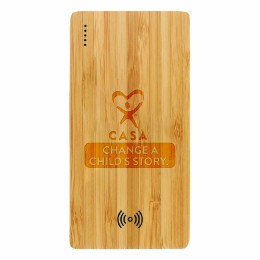 Plank 5000 mAh Bamboo Wireless Power Bank