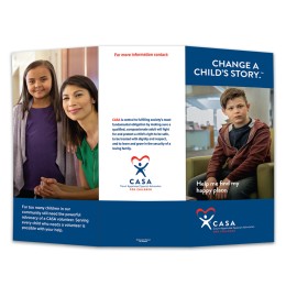 Change a Child's Story/CASA IN STOCK Brochure (Set of 100) NOT Customized