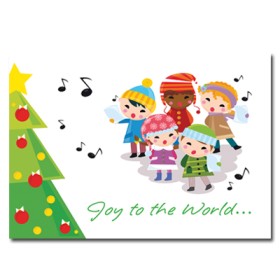 Children Singing Joy to The World (25 cards per set)