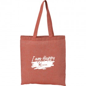 I AM HAPPY - CASA Recycled 5oz Cotton Twill Tote 