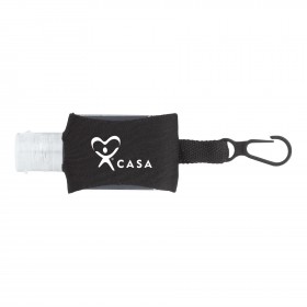 0.5oz Neoprene Clip Hand Sanitizer 