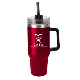 40 0z Double Wall Tumbler with Handle
