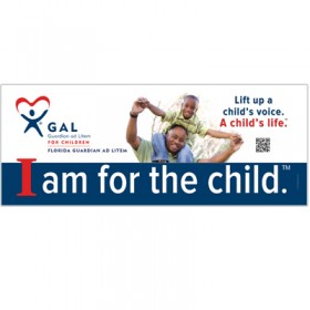CUSTOM GAL Lift Up a Child Vinyl Banner with QR Code