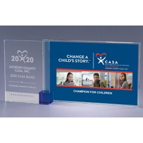 Large Double Crystal Award