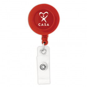 Round Retractable Badge Holder