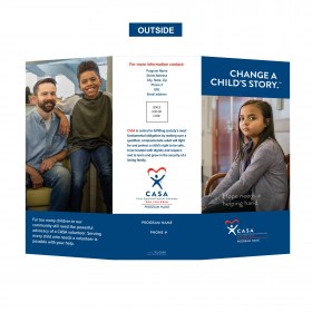Change a Child's Story Brochure (Custom Logo, Contact & QrCode)