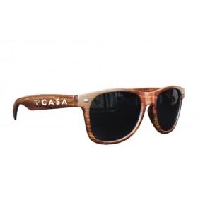 Medium Wood Tone Sunglasses 