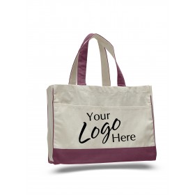 Canvas Standard Tote Bag 17" W x 13" H with 5" Gusset