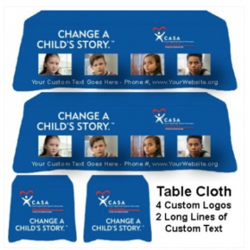 8’ Loose Drape Tablecloth - 152" x 86"