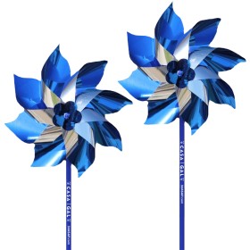 Large Blue Awareness Pinwheels