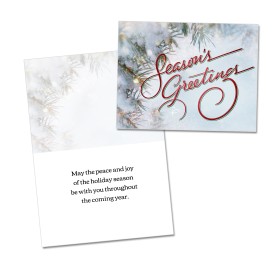 Custom Seasons Greetings Holiday Card  With Envelopes