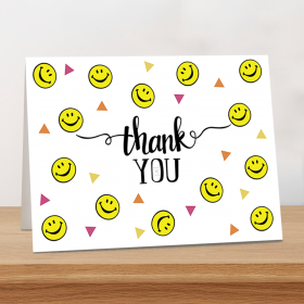Custom Thank You Greetings Cards - Direct Print/ With envelopes