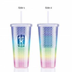 24 oz Bux Tumbler with Metallic Insert