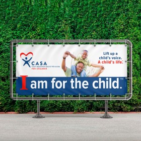 Lift Up a Child Vinyl Banner 